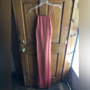 Forever 21 Rust Spaghetti-Strap Maxi Dress